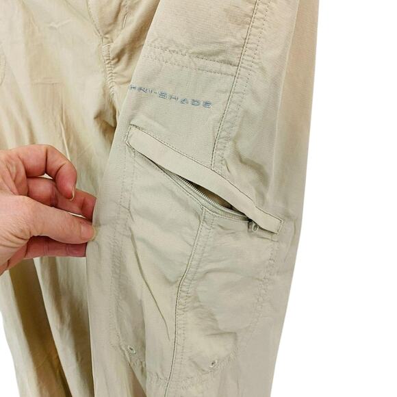 Columbia PFG Aruba Roll Up Pant Cream Womens 12 - Picture 3 of 9